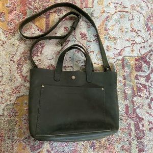 RARE! PLG Mini Crossbody Tote in Brushed Green ✨